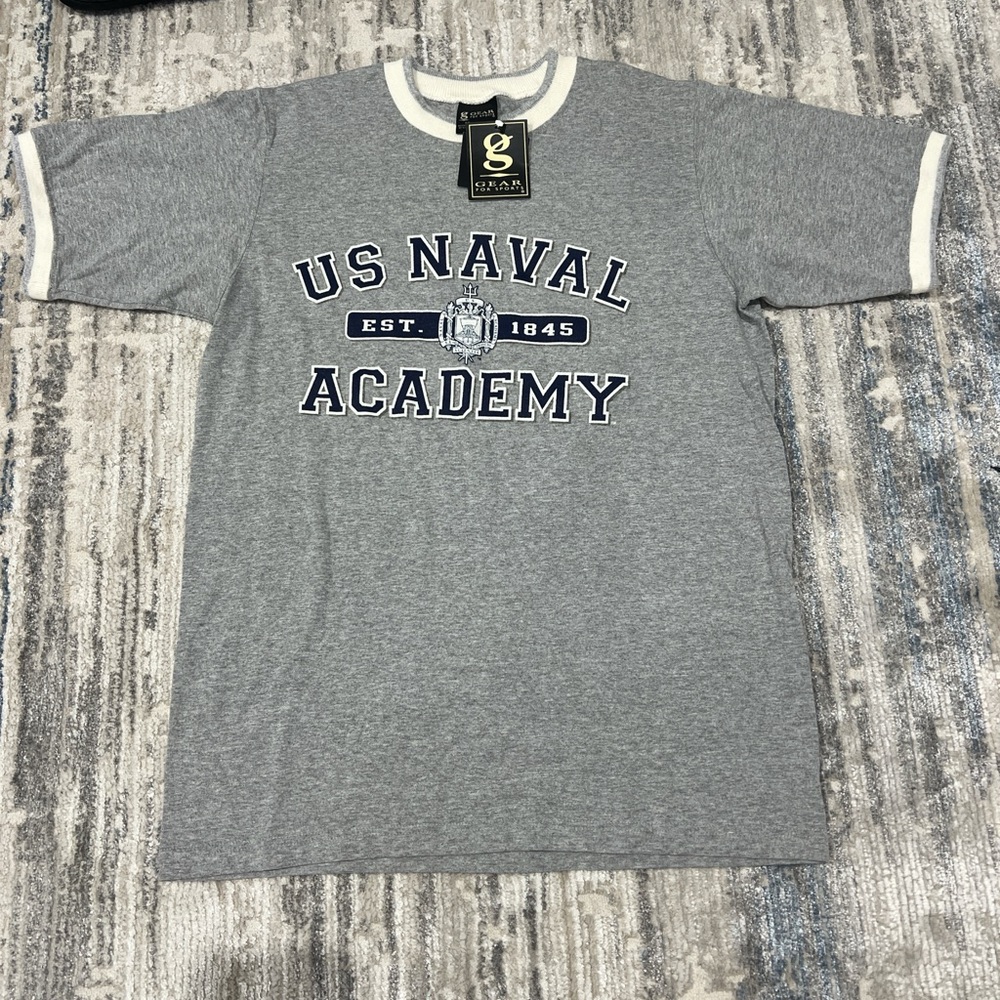 Gray US Naval Academy T-Shirt BRAND NEW